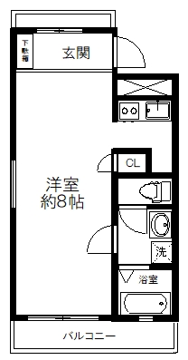 APPARTEMENT DE VILLEの間取り