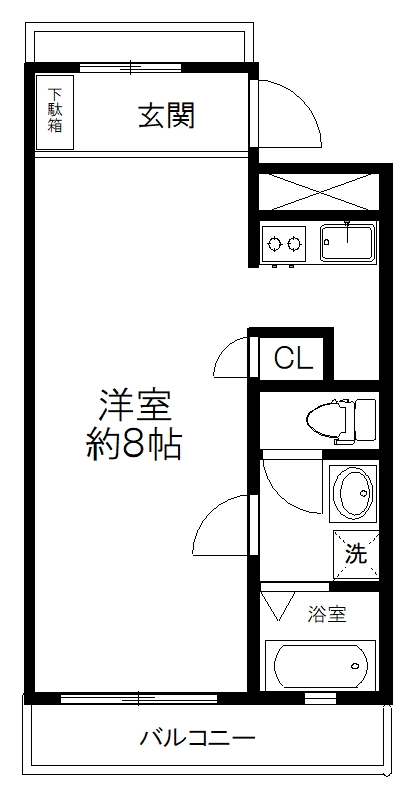 APPARTEMENT DE VILLEの間取り